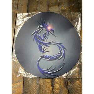 Purple Dragon Round Mouse Pad  Mouse Mat Non Slip 8 in